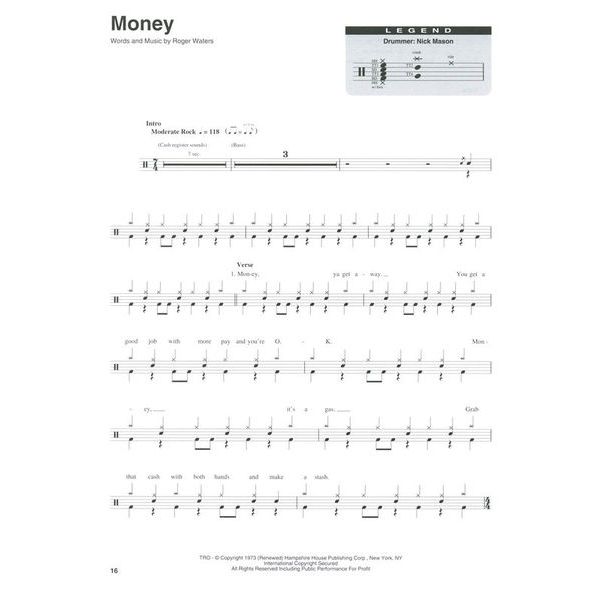 Hal Leonard Drum Play-Along Pink Floyd