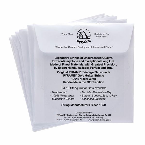 Pyramid Gold Flatwound 011-048