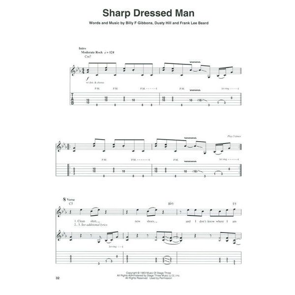 Hal Leonard Guitar Play-Along ZZ Top