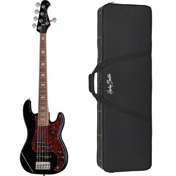 Harley Benton MV-5PJ Black w/Case