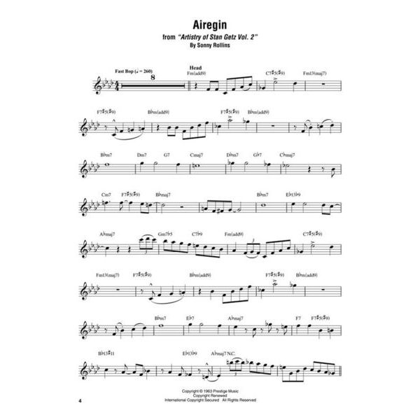 Hal Leonard Stan Getz Omnibook C