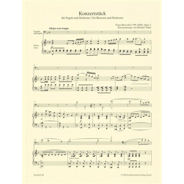 Brenreiter Berwald Konzertstück op. 2