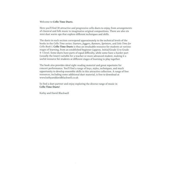 Oxford University Press Cello Time Duets
