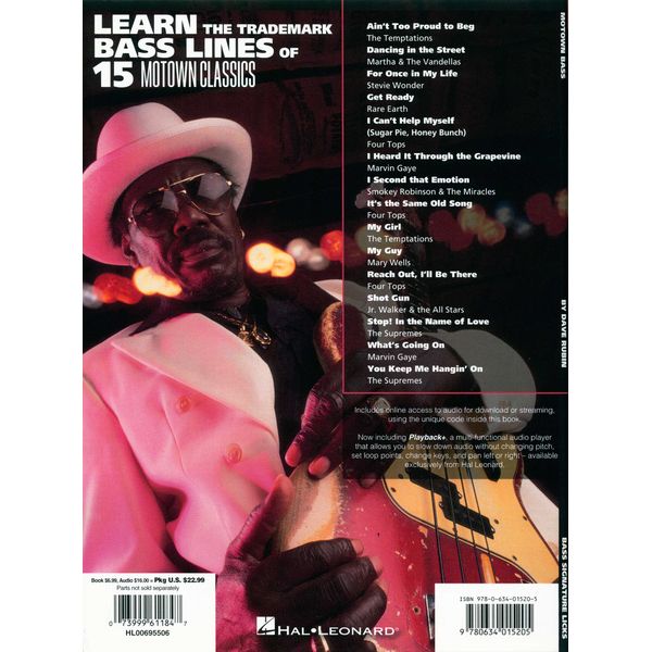 Hal Leonard Motown Bass Signature Licks