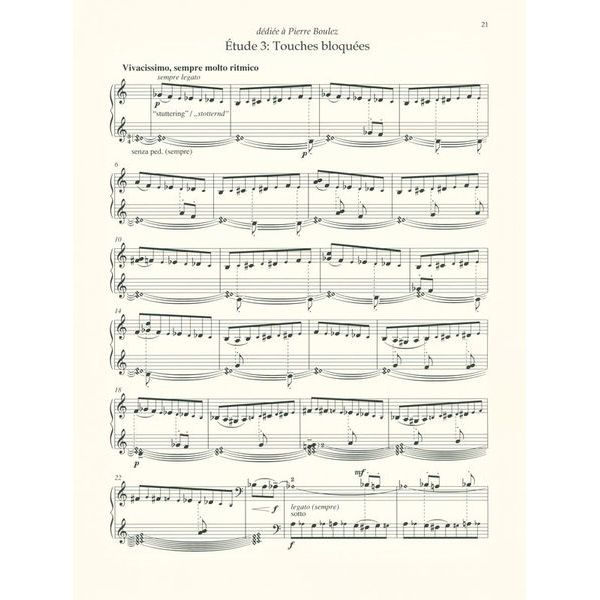 Schott Ligeti Etudes pour Piano 1