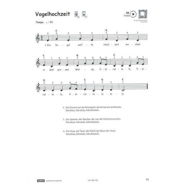 Hage Musikverlag Kalimba Songbook