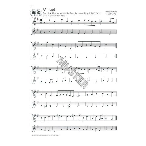 Schott Baroque Dances Recorder