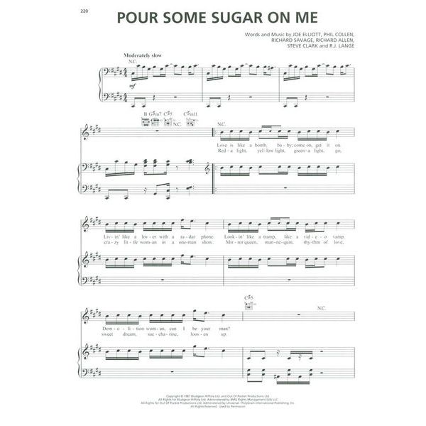 Hal Leonard Pop/Rock Songs