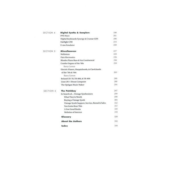 Backbeat Books Vintage Synthesizers