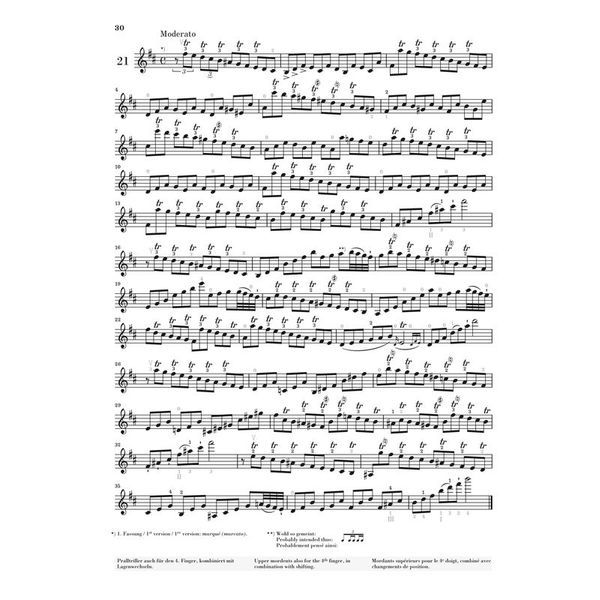 Henle Verlag Kreutzer 42 Etüden Violin