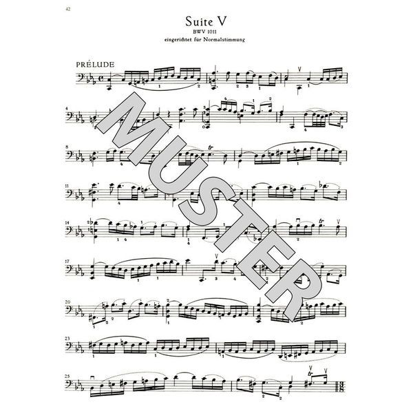 Brenreiter Bach Sechs Suiten BWV1007-1012