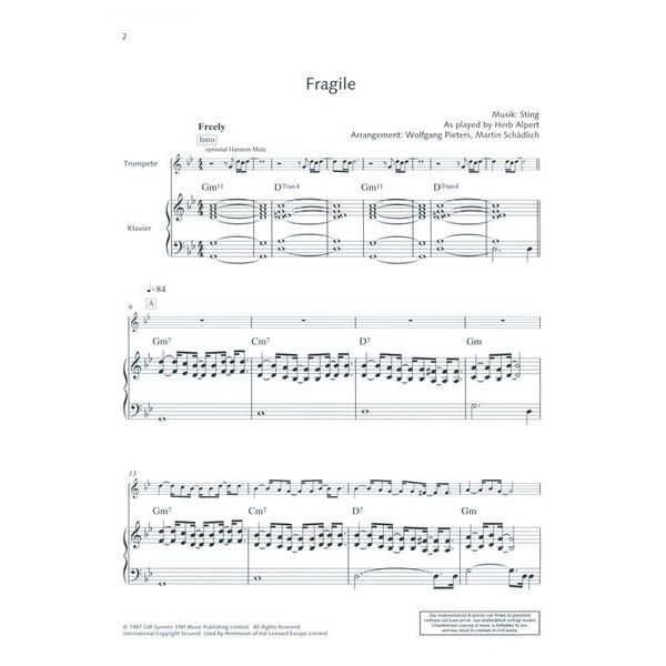 Schott Pop Ballads Trumpet