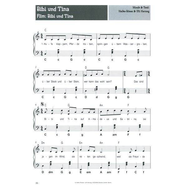 Bosworth 100 Kinderlieder für Akkordeon