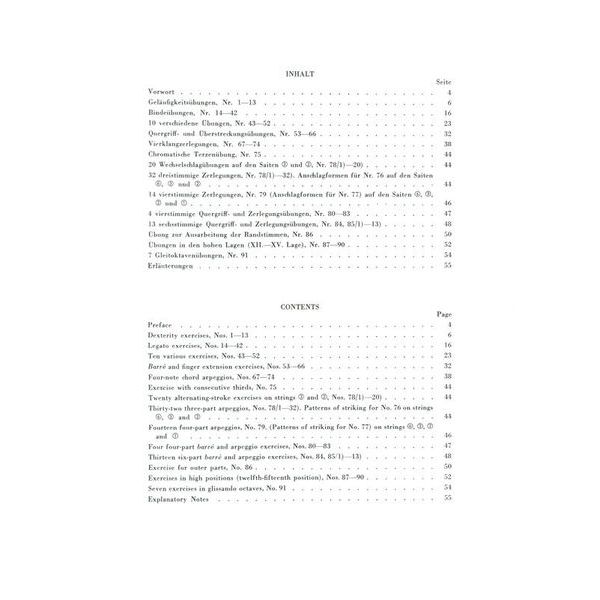 Universal Edition Tárrega Technische Studien