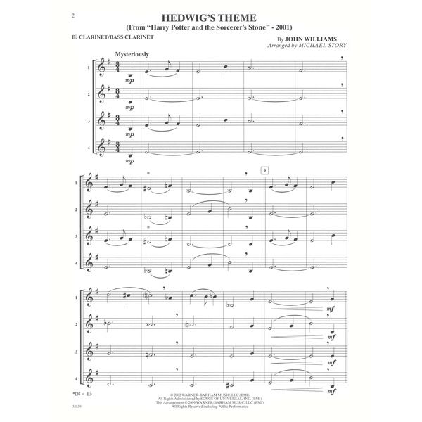 Alfred Music Publishing Movie Quartets for All Clarine