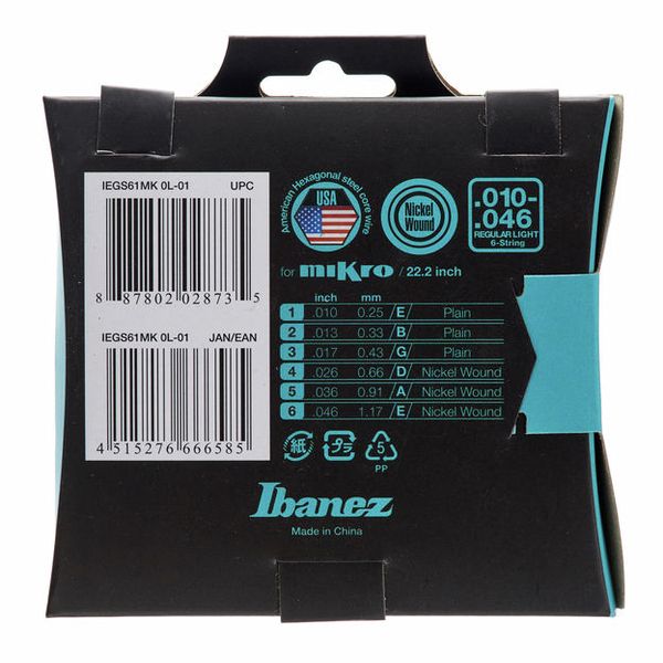 Ibanez IEGS61MK E-Guitar String Set
