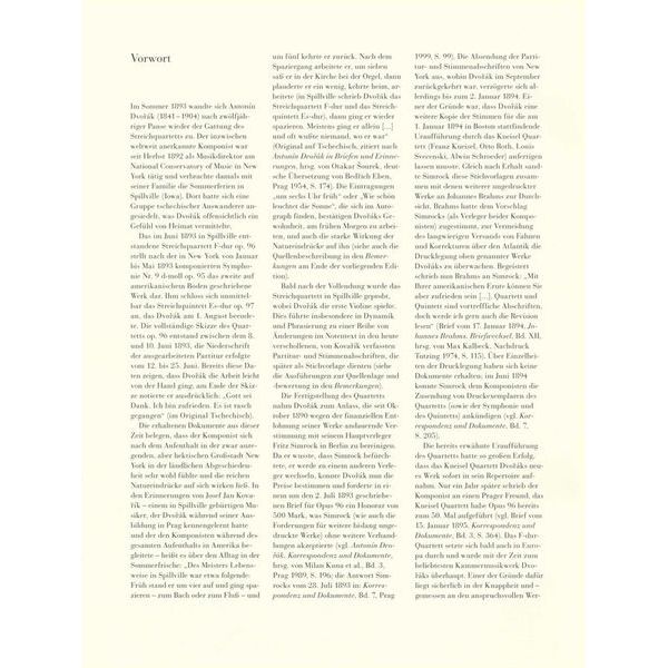 Henle Verlag Dvorak Streichquartett F-dur