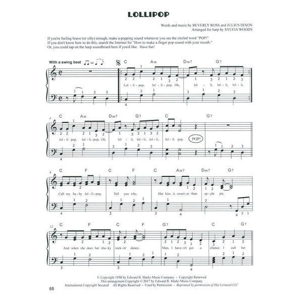 Hal Leonard Favorites from the '50s Harp