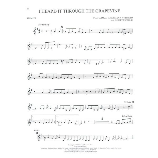 Hal Leonard 101 Popular Songs Trumpet