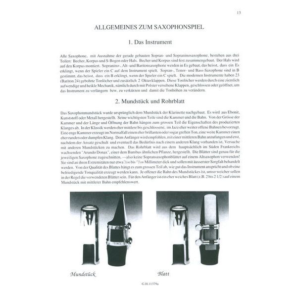 Edition Hug Iwan Roth Schule Saxophon 1