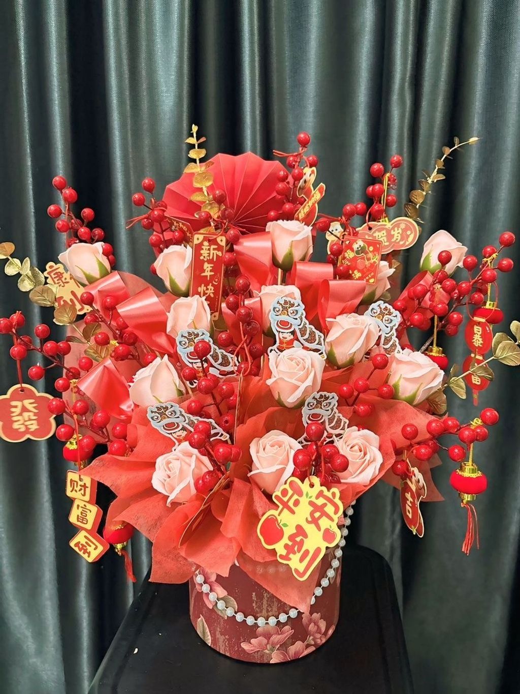Chinese New Year Flower Bucket 01