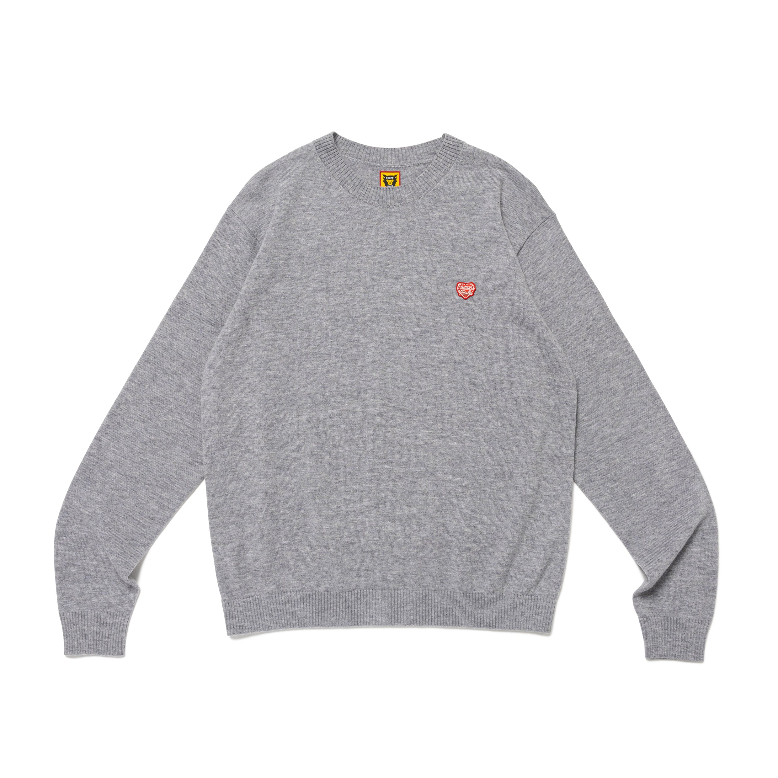 HEART BADGE KNIT SWEATER
