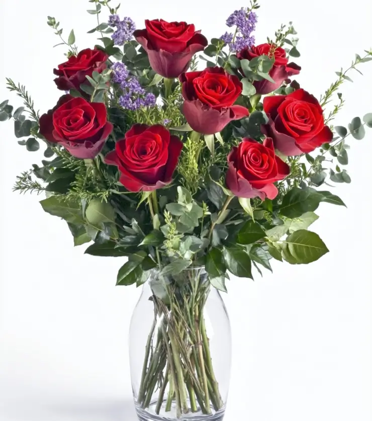 Extravagant Arrangement of Red Roses