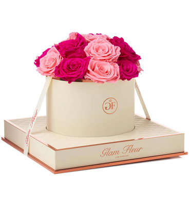 Montage Round Fuchsia And Light Pink