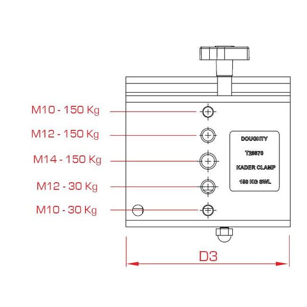 Doughty T28870 Marquee Clamp