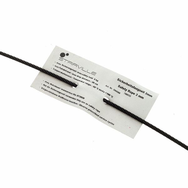 Stairville Safety Set 80cm/3mm Bk 10pcs