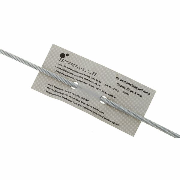 Stairville Safety Set 120cm/4mm 10pcs.