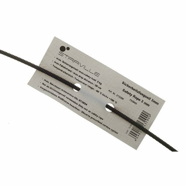 Stairville Safety 60cm/3mm Black 5kg