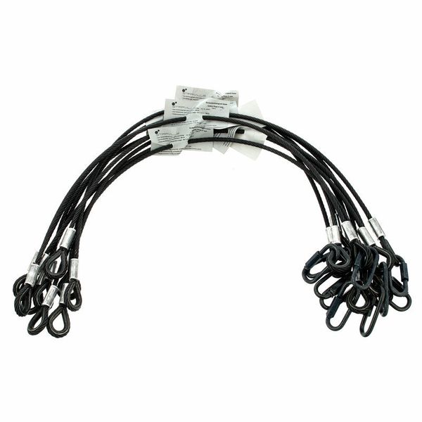 Stairville Safety Set 80cm/6mm Bk 10 pcs