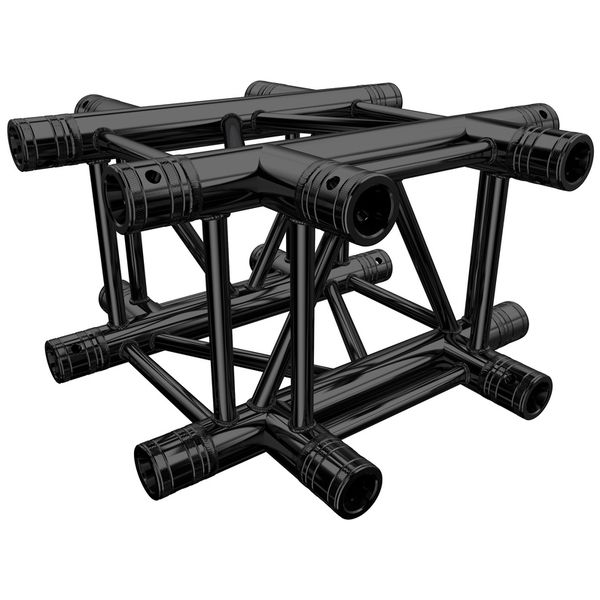 Global Truss F34C41-B Black 4-Way Cross
