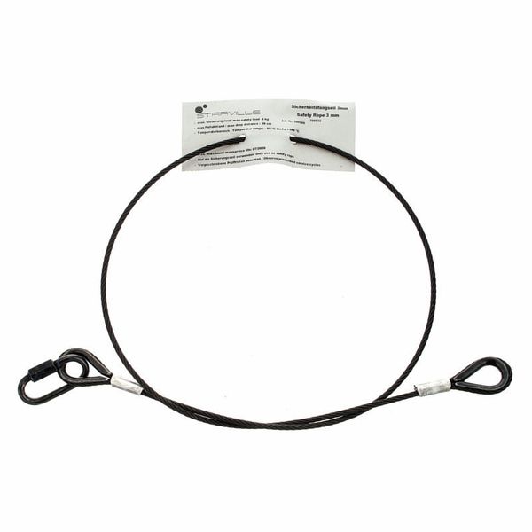 Stairville Safety Set 80cm/3mm Bk 10pcs