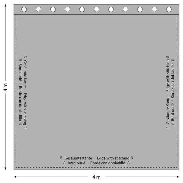 Stairville Euro Curtain 320g/m 4.0x4.0m