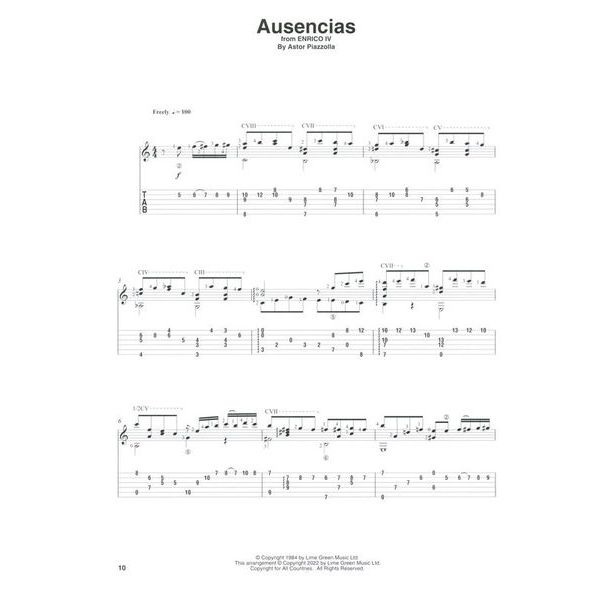 Hal Leonard Astor Piazzolla Guitar