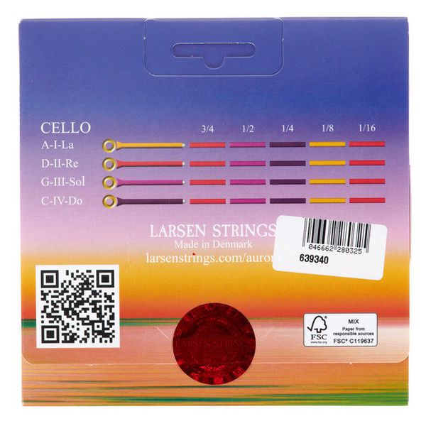 Larsen Aurora Cello Strings Set 3/4 M