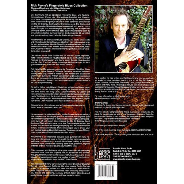 Acoustic Music Books Fingerstyle Blues Collection