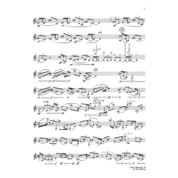 Universal Edition Berio Sequenza IX