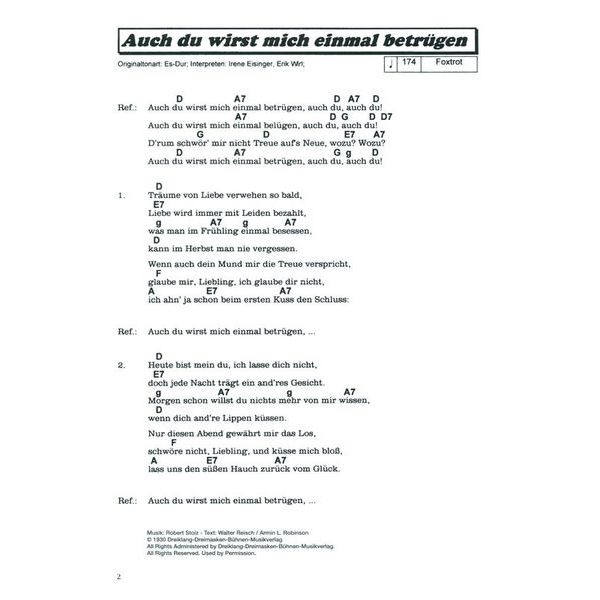 Bosworth 100 deutsche Schlager 20-40er