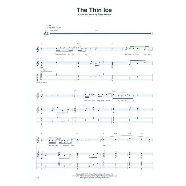 Hal Leonard Pink Floyd: The Wall Guitar