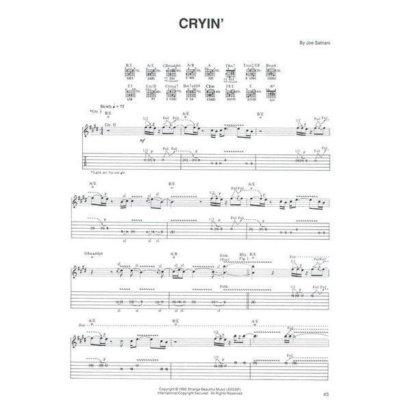 Cherry Lane Music Company Joe Satriani Collection