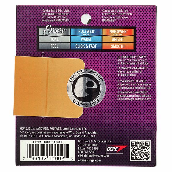 Elixir Nanoweb Extra Light Acoustic
