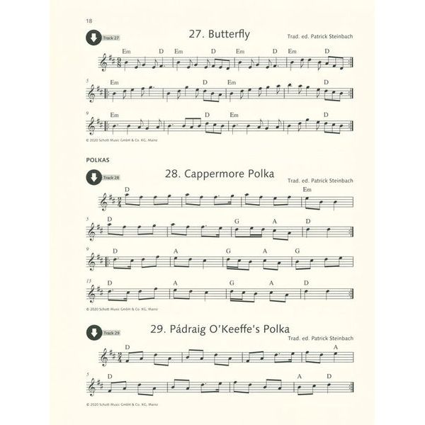 Schott Irish Folk Tunes For Flute 2