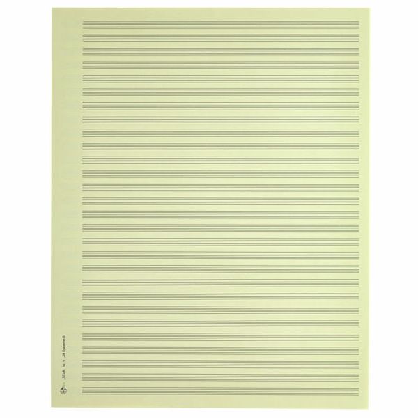 Star Sheet Music Paper Quart 5,5 mm