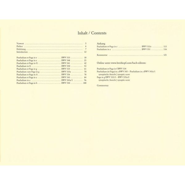 Breitkopf & Hrtel Bach Smtliche Orgelwerke 2