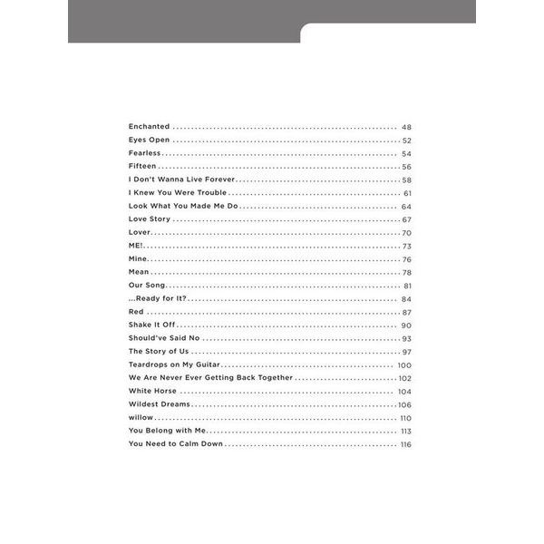 Hal Leonard Really Easy Piano Taylor Swift