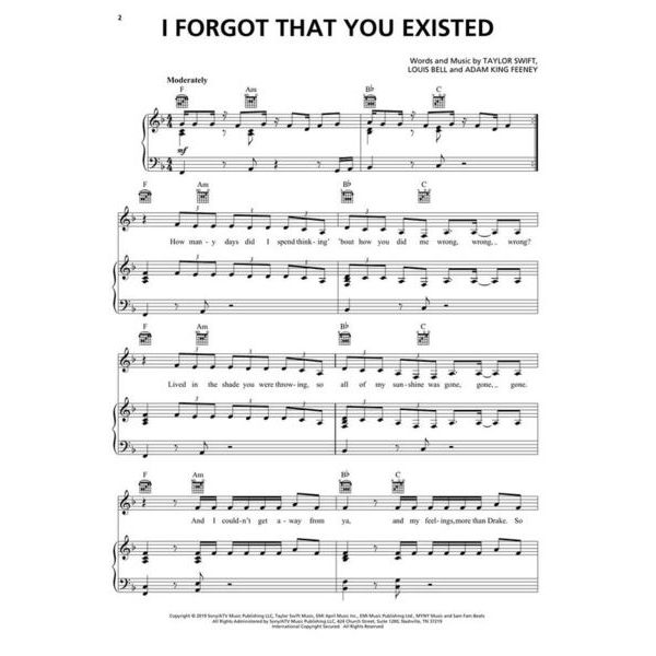 Hal Leonard Taylor Swift Lover