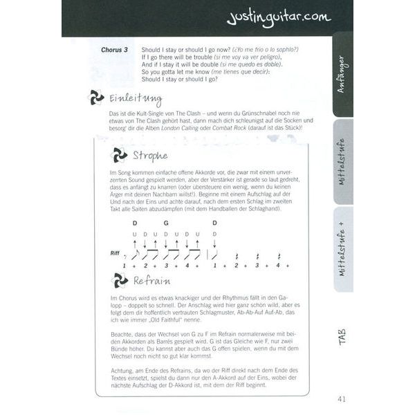 Bosworth Justinguitar Rock-Songbook D